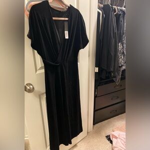 Velvet black romper, new with tags